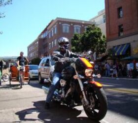 2011 suzuki boulevard m109r limited edition review motorcycle com, The people of San Diego sleep sounder when the M109R in on patrol