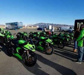 ninjapalooza motorcycle com, Missing from the Ninja fest is the Z1000 and ZX 14R While the Z1000 would certainly be a fun bike on which to navigate Chuckwalla Raceway the world s fastest production bike is better suited for illegal top speed runs on the nearby Interstate 10