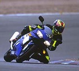 first ride 2001 yamaha yzf r6 motorcycle com, The 01 R6 didn t lose its stability
