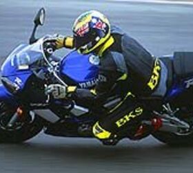 first ride 2001 yamaha yzf r6 motorcycle com, Suspension and feedback were excellent