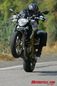 2008 aprilia sl750 shiver review motorcycle com, Despite an underwhelming top end hit the Shiver xs V Twin offers a wide and accessible torque curve that makes these antics available to its rider