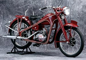 honda produces 200 millionth bike, Honda s first production model the 1949 Dream D Type bucked the trend of all black motorcycles with a maroon color scheme