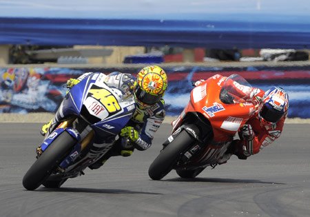 motogp 2009 laguna seca preview, Last year s Laguna Seca duel between Valentino Rossi and Casey Stoner may have been the turning point of the 2008 season