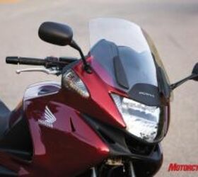 2010 honda nt700v review motorcycle com, A manually adjustable 5 position windscreen comes standard on the littlest tourer