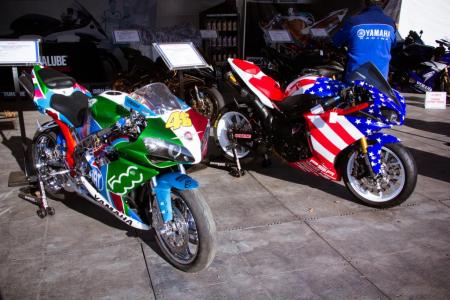 motogp 2012 at laguna seca, Two contenders for the Super Streetbike Magazine Yamaha Custom Showdown We happen to like the Stars and Stripes themed YZF R1
