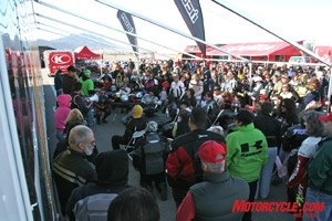 femmoto 2007, Just 250 bought a two day pass to ride fleets of demo bikes so it s no surprise Femmoto 2007 attracted its largest crowd ever