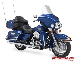 2009 harley davidson touring models review motorcycle com, An all new frame tailsection and swingarm for the entire FL platform carries Harley Davidson to continued success in the competitive touring segment