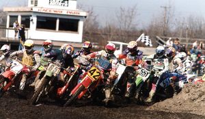 the evolution of hatch motorcycle com, Craig Hatch 42 again c 1995 Englishtown NJ You lookin at me