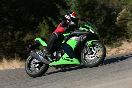 2013 kawasaki ninja 300 review motorcycle com, Ergonomically taller riders will have to invent creative ways to get comfortable However shorter riders should find themselves gravitating to the 300 for its low seat height light weight and easy maneuverability