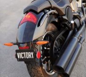2013 victory judge review motorcycle com, The shape of the Judge s Frenched LED taillight is an all new design from Victory