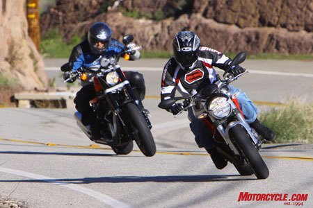 manufacturer ducati monster 1100 vs harleydavidson xr1200 review 87928, The chase is on
