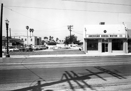 american honda motor co turns 50, Honda s American operations began in this small storefront in L A