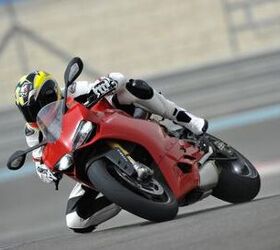 2012 ducati 1199 panigale review video motorcycle com, Reaching for criticisms about the Panigale its faired in sidestand is hard to snag with the heel of a race boot