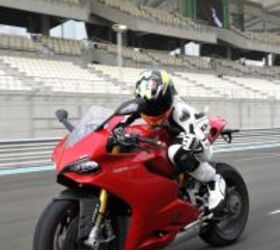 2012 ducati 1199 panigale review video motorcycle com, Ducati s 1199 Panigale gets an enthusiastic thumbs up