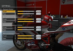 wsbk video game coming to america, Players can adjust their virtual bike s settings such as the suspension preload stiffness compression damper and rebound damper