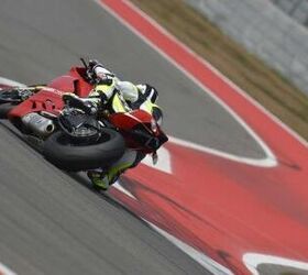 2013 ducati 1199 panigale r review video motorcycle com, Duke s lap times didn t come close to Hayden s but the Panigale R makes unraveling the twists of a racetrack fairly easy