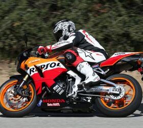 2013 honda cbr600rr first ride street impression motorcycle com, First time ever for a CBR600RR to wear Repsol livery New 12 spoke wheels from the CBR1000RR are sharp looking and are said to help improve handling