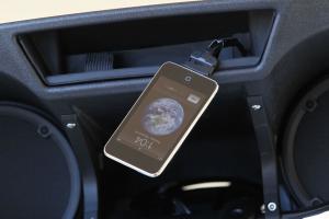2010 star stratoliner deluxe review motorcycle com, The ease of use from a simple iPod connection is a virtually trouble free way to enjoy tunes on the road but we d prefer the iPod compartment come with a protective door as standard