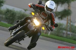 2009 yamaha wr250x review motorcycle com, The WR s lightweight dirtbike heritage gives it exceptional maneuverability