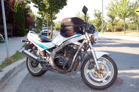 motorcycle beginner year 2 motorcycle ownership, Though it didn t meet all of the items on my checklist this 1989 Suzuki GS500E with a number of accessories was available at a price I could not pass up