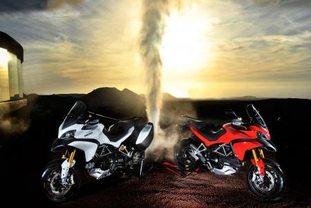 2010 ducati multistrada review motorcycle com, The versatile new Multistrada 1200 was launched on the Canary Island of Lanzarote
