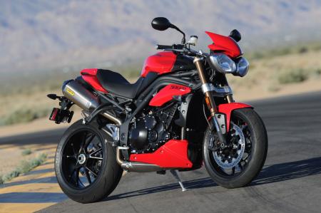 2011 triumph speed triple 1050 review motorcycle com, This is just a mild example of what could happen if you rifled through the accessories catalog