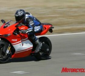 2008 ducati desmosedici rr review, The Desmosedici gathers speed like no sportbike we