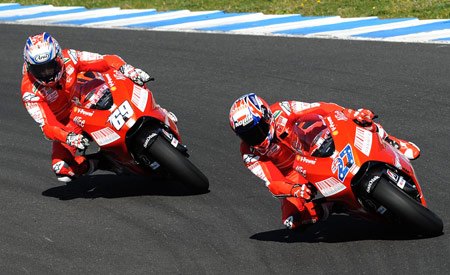 motogp 2009 jerez test results, Casey Stoner right recorded the top time while teammate Nicky Hayden had problems with his clutch