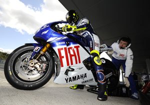 motogp 2009 jerez test results, Valentino Rossi says team sponsor Fiat might not have been too keen on him winning a BMW