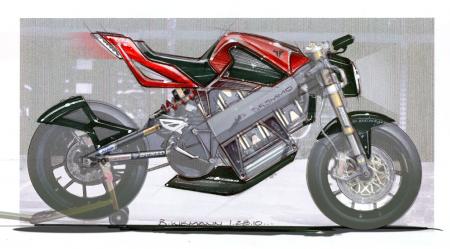 2011 brammo empulse preview motorcycle com, An artist s sketch is very similar to the running prototype