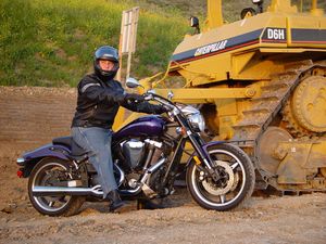 manufacturer 2003 harley vrod vs modified yamaha warrior 15098, Must ve made a wrong turn at that last strip mine