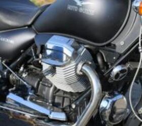 2011 moto guzzi california black eagle review motorcycle com, Just about the time you expect the Guzzi to run out of steam it keeps the tach spinning all the way to redline