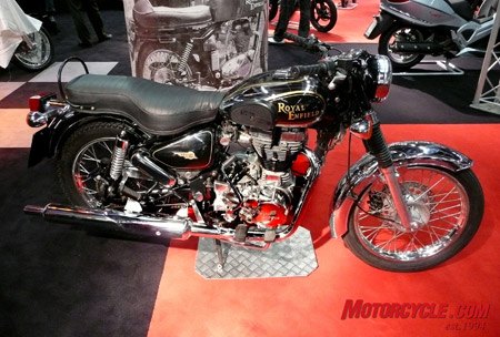 intermot 2008 full report, A unit construction Royal Enfield from India