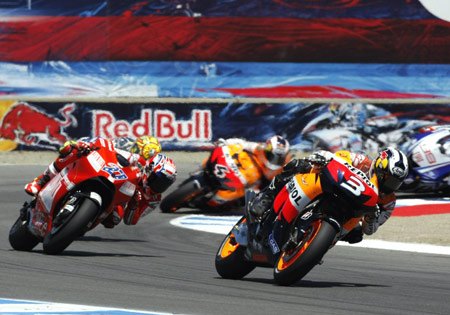 motogp 2009 laguna seca results, Dani Pedrosa earned Honda its first MotoGP win since June 8 2008 at Catalunya