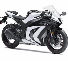 2013 kawasaki early release models motorcycle com, A new electronic steering damper is added to the ZX 10R for 2013 Also new is this Pearl Flat White Metallic Spark Black color combo