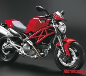 2009 ducati monster 696 review motorcycle com, 2009 Ducati Monster 696 It comes with the pillion cover and little flyscreen as standard in the States MSRP will be 8775