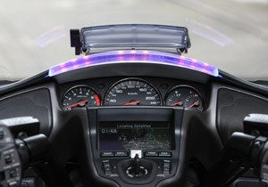 honda demos new safety technology, A Heads up Indicator Display mounted above the instrument cluster provides visual cues warning of potential collisions