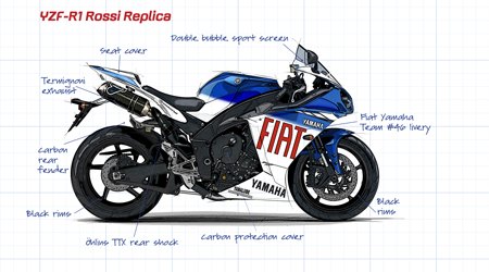 yamaha championship race replica contest, The Valentino Rossi replica R1 Click for a larger version of the image