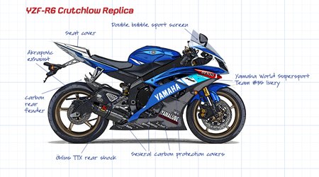 yamaha championship race replica contest, The Cal Crutchlow replica R6 Click for a larger version of the image