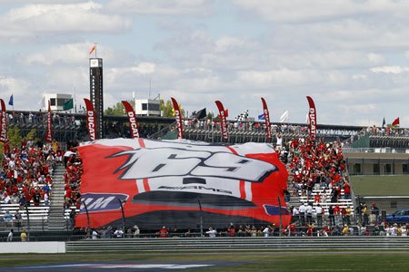2011 motogp misano preview, Nicky Hayden fans are as ardent as they come But if this were the Ducati Grandstand at an Italian circuit you would see a lot more red and far fewer empty seats