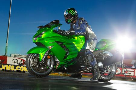 2012 kawasaki zx 14r review video motorcycle com, The 2012 ZX 14R has the goods to become the undisputed heavyweight dragstrip champion of the world