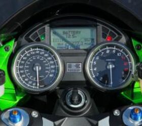 2012 kawasaki zx 14r review video motorcycle com, Instrumentation gets updates for 2012