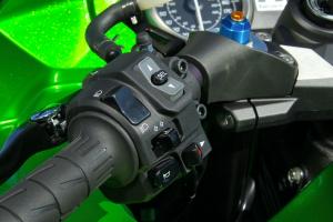 2012 kawasaki zx 14r review video motorcycle com, Alternate info screen displays and power and traction controls settings can be adjusted via new handlebar switchgear