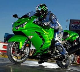 2012 kawasaki zx 14r review video motorcycle com, Kawasaki s ZX 14R launches like a Tomahawk missile into the record books as the fastest accelerating production streetbike ever made