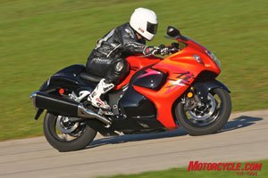 2008 suzuki hayabusa first ride motorcycle com, Does the new Hayabusa have what it takes to handle the newly upgraded Kawasaki ZX 14 We can t wait to find out
