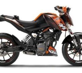 motorcycle beginner buying your first motorcycle, The KTM Duke 125 was designed for European markets where tiered licensing restricts young riders to low power small displacement models