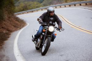 2013 triumph thruxton review motorcycle com, Despite the down reaching bars the Thruxton is not an uncomfortable motorcycle to ride