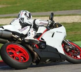 2011 ducati 848 evo review motorcycle com, There s about 120 horses being spat out the rear wheel of the 848 EVO