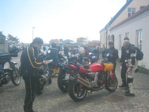 wima international rally sweden ride report, Let s see Cobblestones Old buildings Funny accents Which European country are we in again