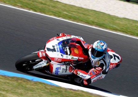 wsbk 2011 phillip island results, Carlos Checa is off to a good start to the season sweeping both races and captured the Superpole at Phillip Island